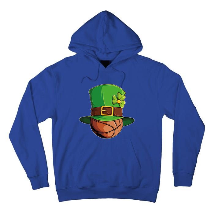 St Patricks Day Funny Irish Basketball Leprechaun Shamrock Gift Tall Hoodie