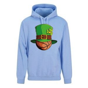 St Patricks Day Funny Irish Basketball Leprechaun Shamrock Gift Unisex Surf Hoodie