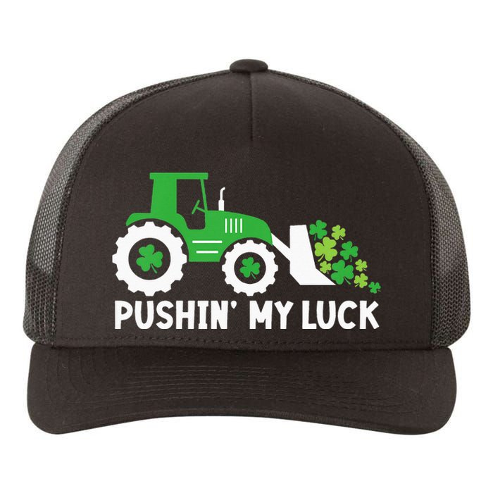 St Patrick's Day Pushing My Luck Monster Truck  Yupoong Adult 5-Panel Trucker Hat