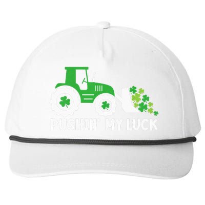 St Patrick's Day Pushing My Luck Monster Truck  Snapback Five-Panel Rope Hat