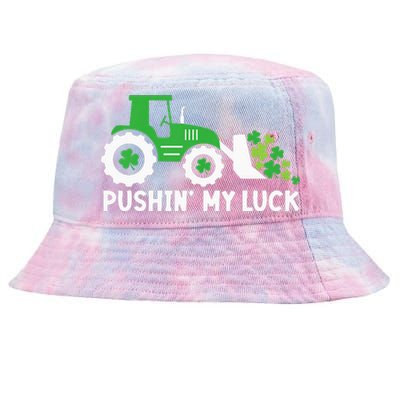 St Patrick's Day Pushing My Luck Monster Truck  Tie-Dyed Bucket Hat