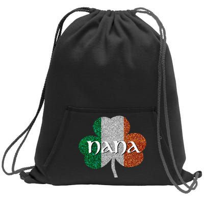 Saint Patrick's Day Nana Tfun Grandmother Gift Sweatshirt Cinch Pack Bag