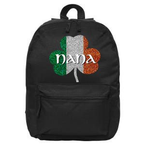 Saint Patrick's Day Nana Tfun Grandmother Gift 16 in Basic Backpack