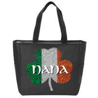 Saint Patrick's Day Nana Tfun Grandmother Gift Zip Tote Bag