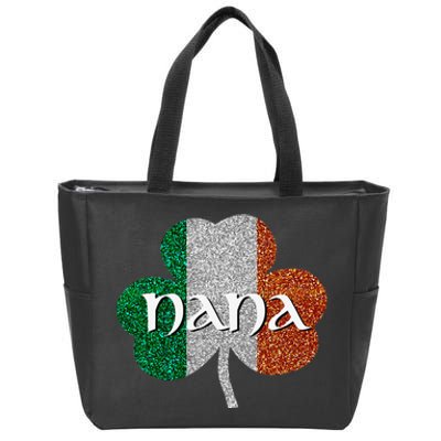 Saint Patrick's Day Nana Tfun Grandmother Gift Zip Tote Bag