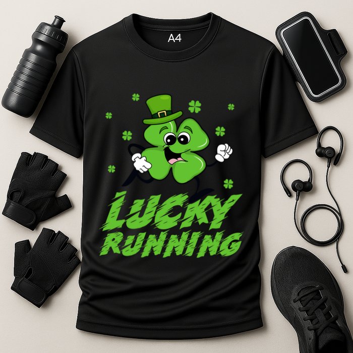 St Patrick's Day Irish Shamrock Lucky Running Marathon Team Gift Performance Shirt