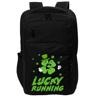 St Patrick's Day Irish Shamrock Lucky Running Marathon Team Gift Impact Tech Backpack