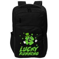 St Patrick's Day Irish Shamrock Lucky Running Marathon Team Gift Impact Tech Backpack