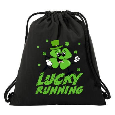 St Patrick's Day Irish Shamrock Lucky Running Marathon Team Gift Drawstring Bag