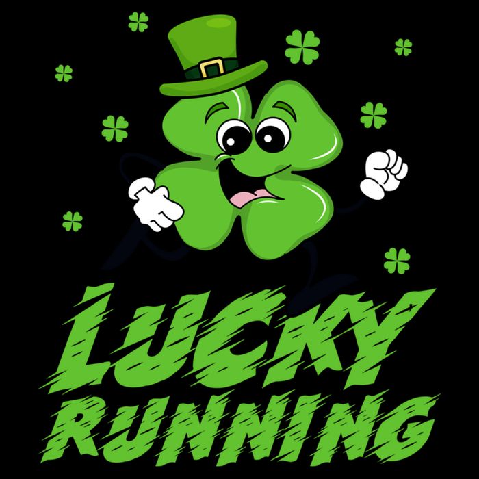 St Patrick's Day Irish Shamrock Lucky Running Marathon Team Gift Drawstring Bag