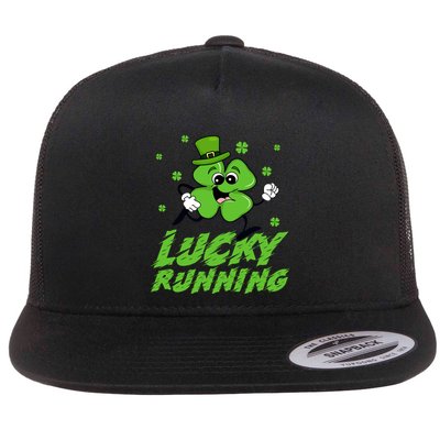 St Patrick's Day Irish Shamrock Lucky Running Marathon Team Gift Flatbill Hat