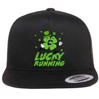 St Patrick's Day Irish Shamrock Lucky Running Marathon Team Gift Flatbill Hat