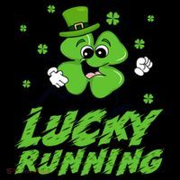 St Patrick's Day Irish Shamrock Lucky Running Marathon Team Gift Flatbill Hat