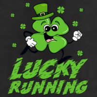 St Patrick's Day Irish Shamrock Lucky Running Marathon Team Gift Large Microfiber Waffle Golf Towel