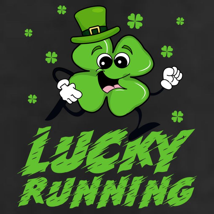 St Patrick's Day Irish Shamrock Lucky Running Marathon Team Gift Large Microfiber Waffle Golf Towel
