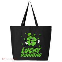 St Patrick's Day Irish Shamrock Lucky Running Marathon Team Gift 25L Jumbo Tote
