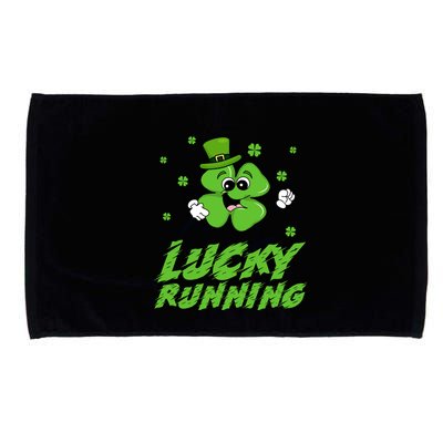 St Patrick's Day Irish Shamrock Lucky Running Marathon Team Gift Microfiber Hand Towel