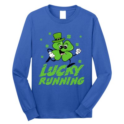 St Patrick's Day Irish Shamrock Lucky Running Marathon Team Gift Long Sleeve Shirt