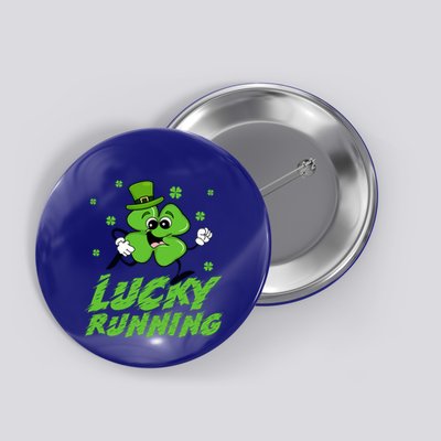 St Patrick's Day Irish Shamrock Lucky Running Marathon Team Gift Button