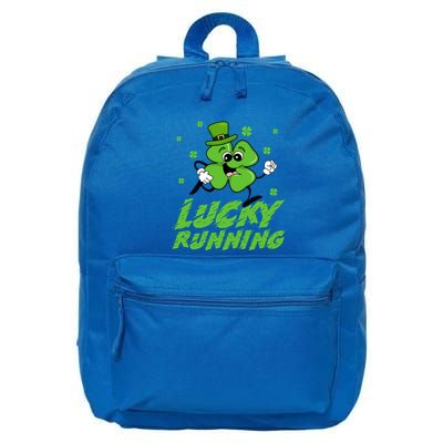 St Patrick's Day Irish Shamrock Lucky Running Marathon Team Gift 16 in Basic Backpack