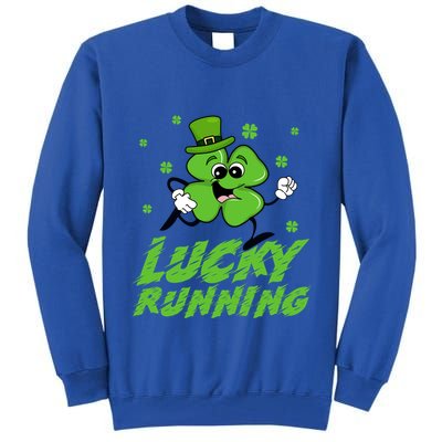 St Patrick's Day Irish Shamrock Lucky Running Marathon Team Gift Tall Sweatshirt