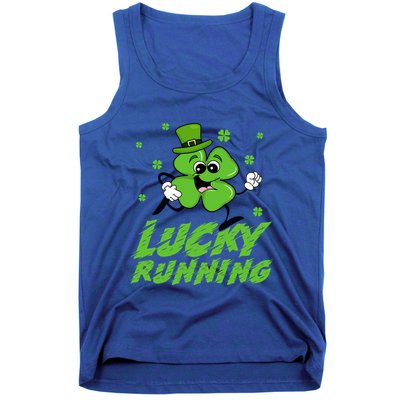 St Patrick's Day Irish Shamrock Lucky Running Marathon Team Gift Tank Top