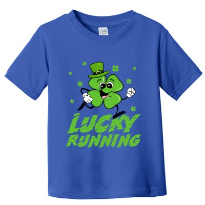 St Patrick's Day Irish Shamrock Lucky Running Marathon Team Gift Toddler T-Shirt