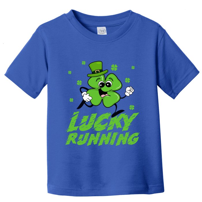 St Patrick's Day Irish Shamrock Lucky Running Marathon Team Gift Toddler T-Shirt