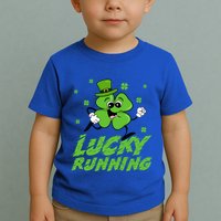 St Patrick's Day Irish Shamrock Lucky Running Marathon Team Gift Toddler T-Shirt