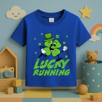 St Patrick's Day Irish Shamrock Lucky Running Marathon Team Gift Toddler T-Shirt