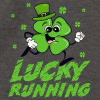 St Patrick's Day Irish Shamrock Lucky Running Marathon Team Gift Vector Backpack
