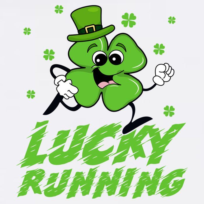 St Patrick's Day Irish Shamrock Lucky Running Marathon Team Gift Garment-Dyed Sweatshirt
