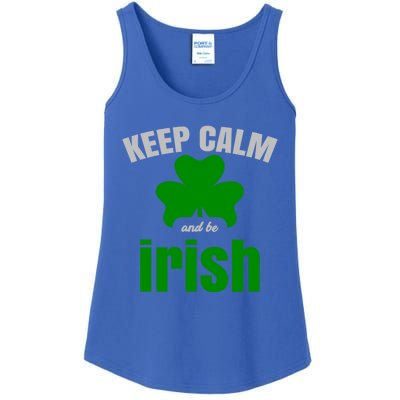 St Patricks Day Cool Gift Gift Keep Calm Be Irish Ladies Essential Tank