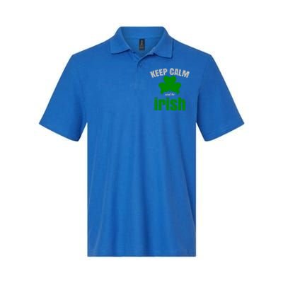 St Patricks Day Cool Gift Gift Keep Calm Be Irish Softstyle Adult Sport Polo