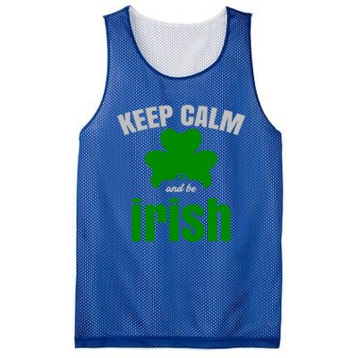 St Patricks Day Cool Gift Gift Keep Calm Be Irish Mesh Reversible Basketball Jersey Tank