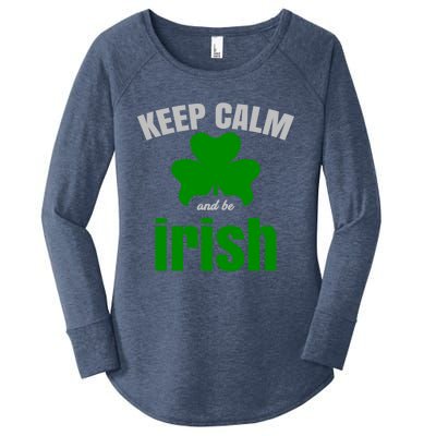 St Patricks Day Cool Gift Gift Keep Calm Be Irish Women's Perfect Tri Tunic Long Sleeve Shirt