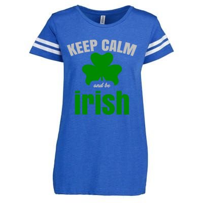 St Patricks Day Cool Gift Gift Keep Calm Be Irish Enza Ladies Jersey Football T-Shirt