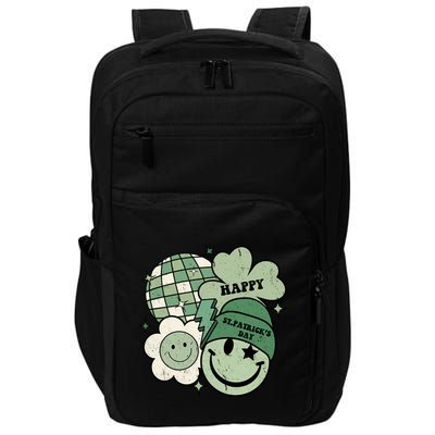 St Patricks Day Retro Smile Disco Party Impact Tech Backpack