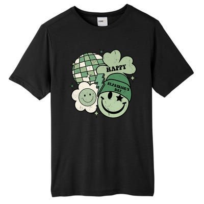 St Patricks Day Retro Smile Disco Party Tall Fusion ChromaSoft Performance T-Shirt