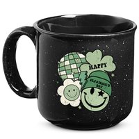 St Patricks Day Retro Smile Disco Party 15oz Campfire Ceramic Mug