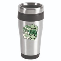 St Patricks Day Retro Smile Disco Party 16oz Travel Tumbler