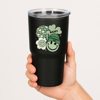St Patricks Day Retro Smile Disco Party Tumbler