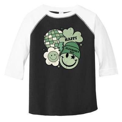 St Patricks Day Retro Smile Disco Party Toddler Fine Jersey T-Shirt