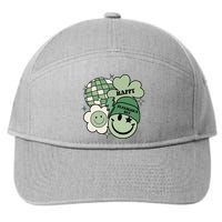 St Patricks Day Retro Smile Disco Party 7-Panel Snapback Hat