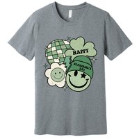 St Patricks Day Retro Smile Disco Party Premium T-Shirt