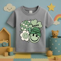 St Patricks Day Retro Smile Disco Party Toddler T-Shirt
