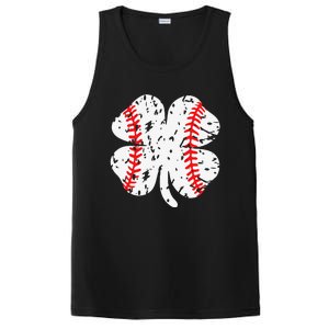 St. Patrick's Day Shamrock Baseball Saint Paddy's PosiCharge Competitor Tank