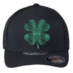 St. Patricks Day Baseball Four Leaf Clover Shamrock  Flexfit Unipanel Trucker Cap