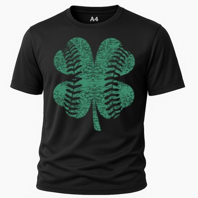 St. Patricks Day Baseball Four Leaf Clover Shamrock  Performance Shirt