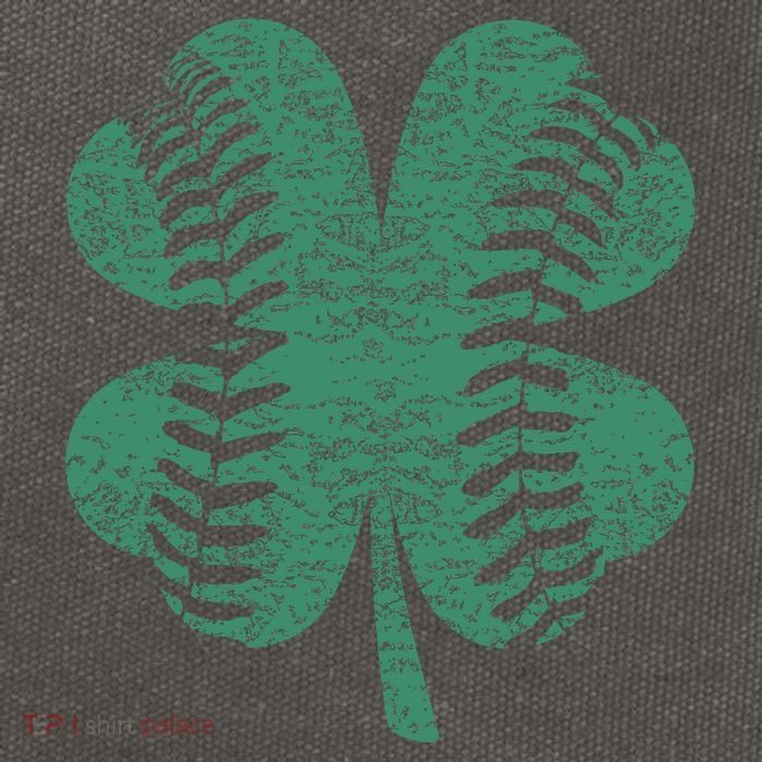 St. Patricks Day Baseball Four Leaf Clover Shamrock  Cotton Canvas Backpack